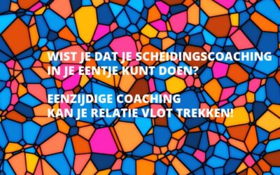Wist je dat je scheidingscoaching in je eentje kunt doen?